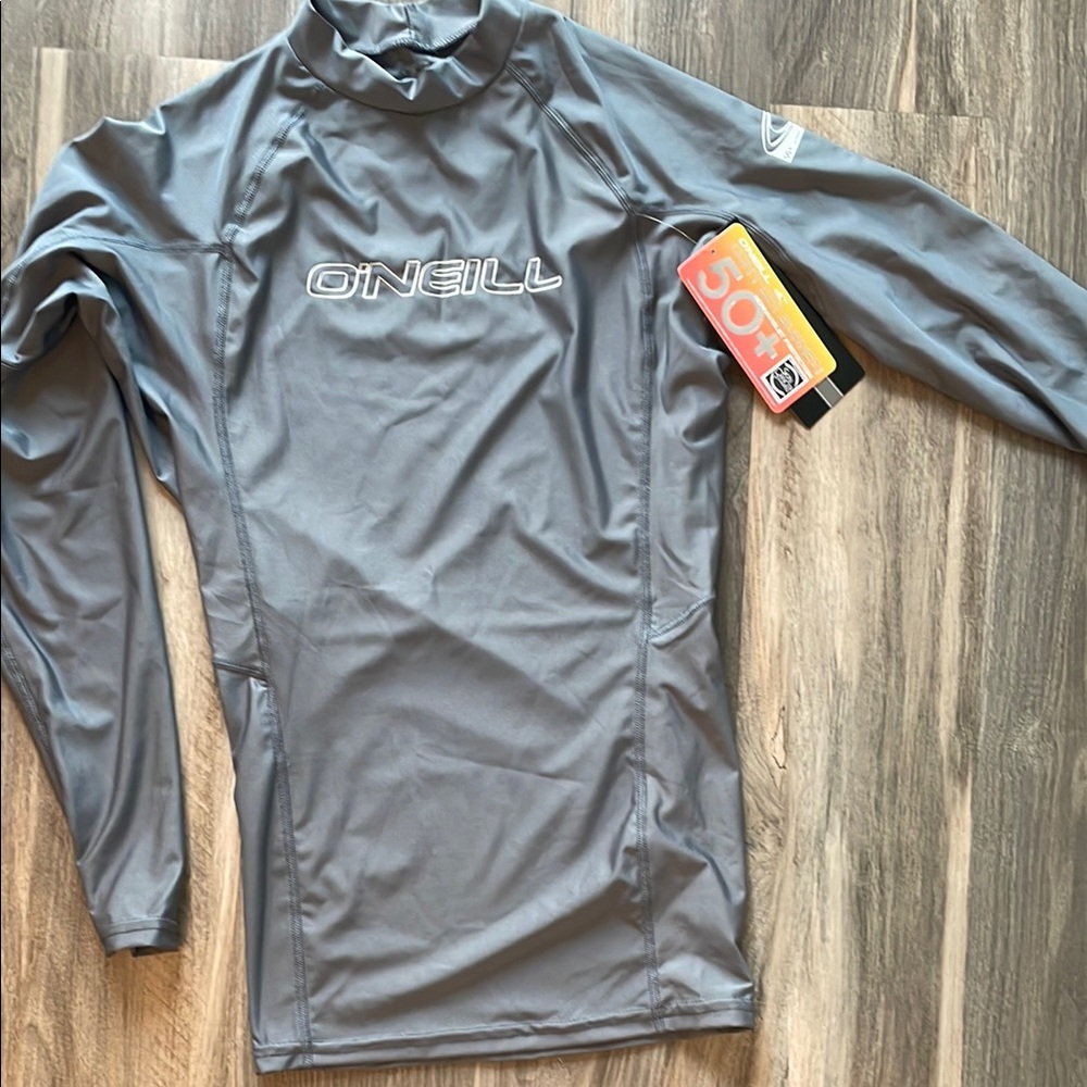 O'Neill Men's Silver Swim Rash Guard